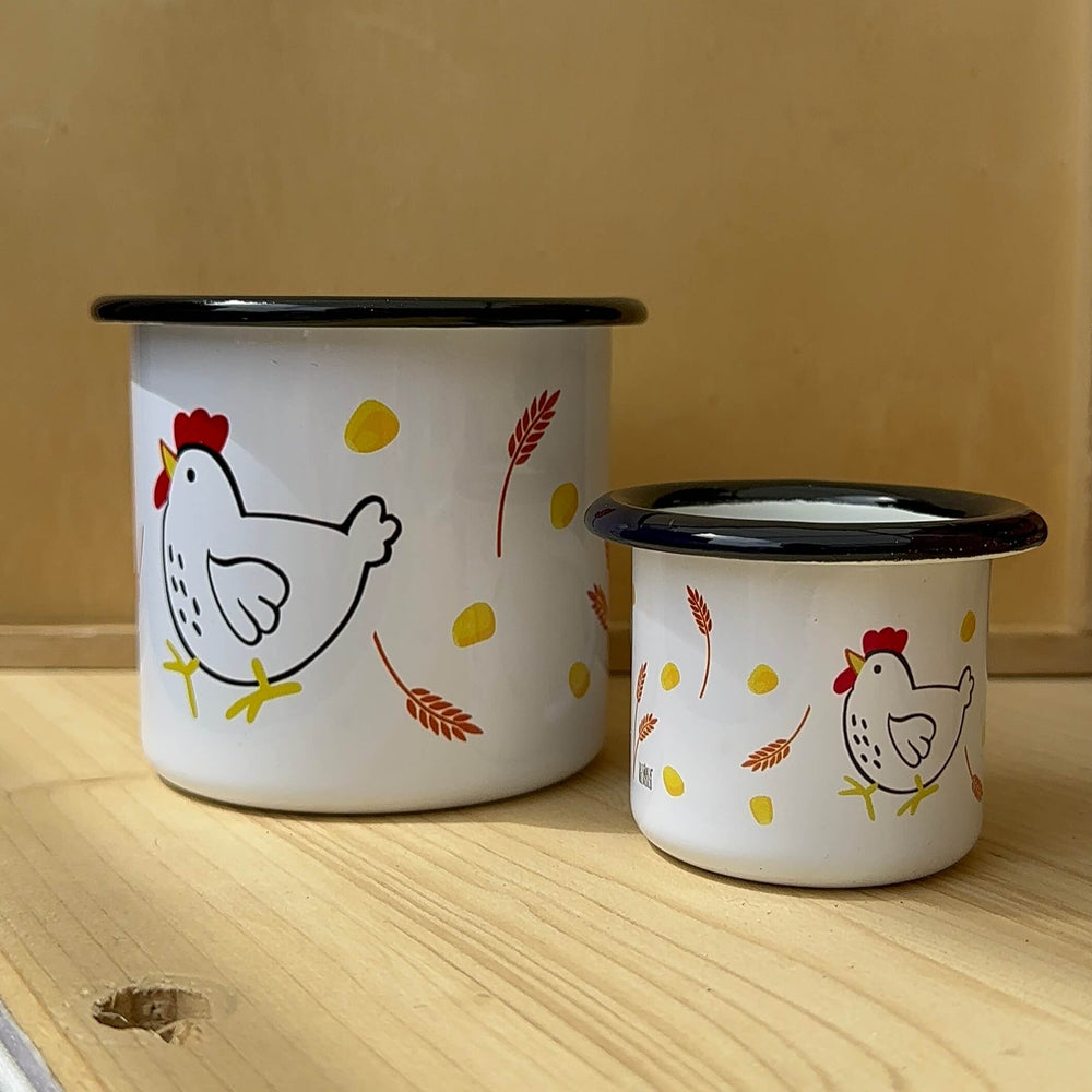 Gallina 🐓- Tazza in metallo smaltato