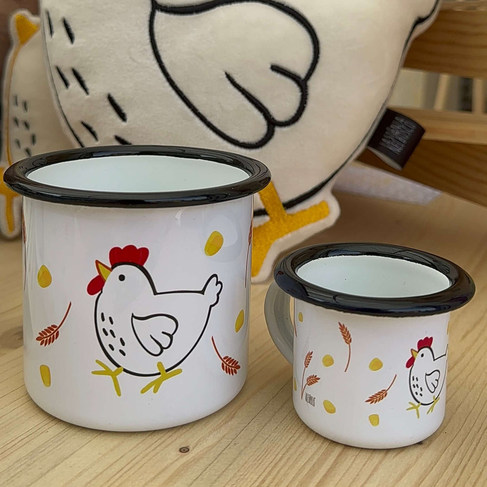 Gallina 🐓- Tazza in metallo smaltato