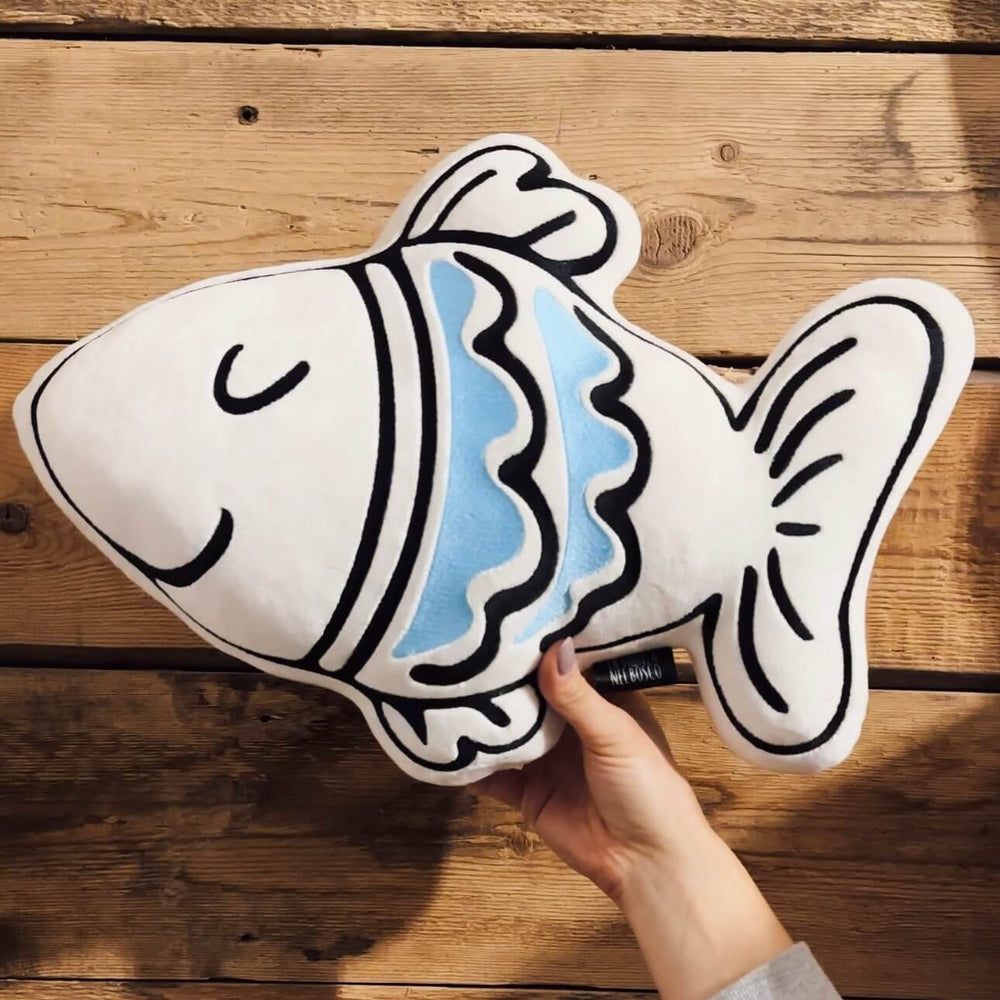 Pesce 🐟 Celeste - cuscino peluche